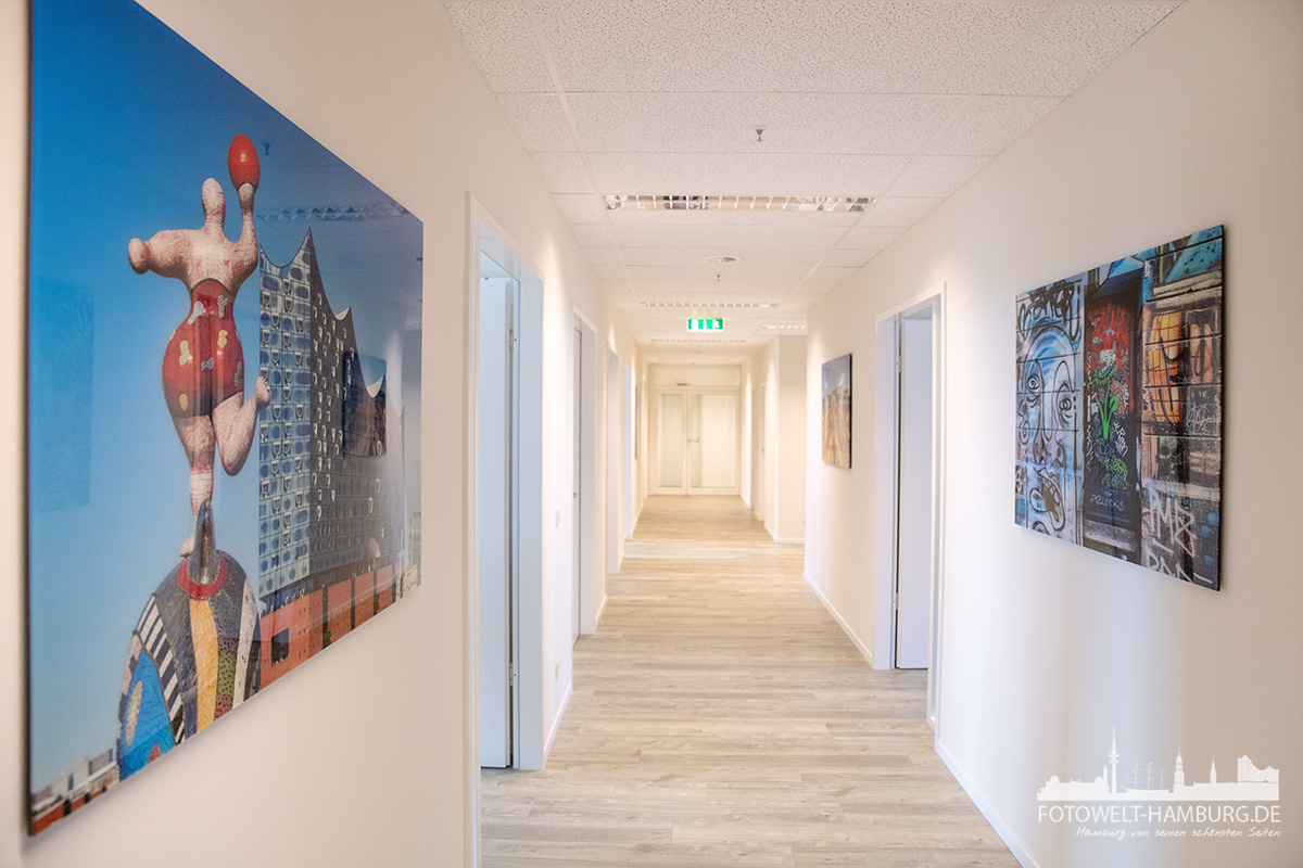 Hamburgbilder hinter Acrylglas. Hochwertige, großformatige Wandbilder für Ihre FIrmenräume