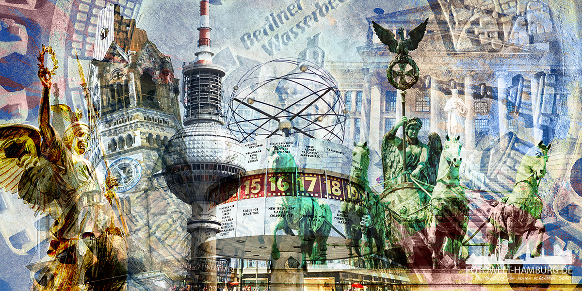 Berlin auf Dibond, Leinwand, Fotos und Bilder Acrylglas, Poster,