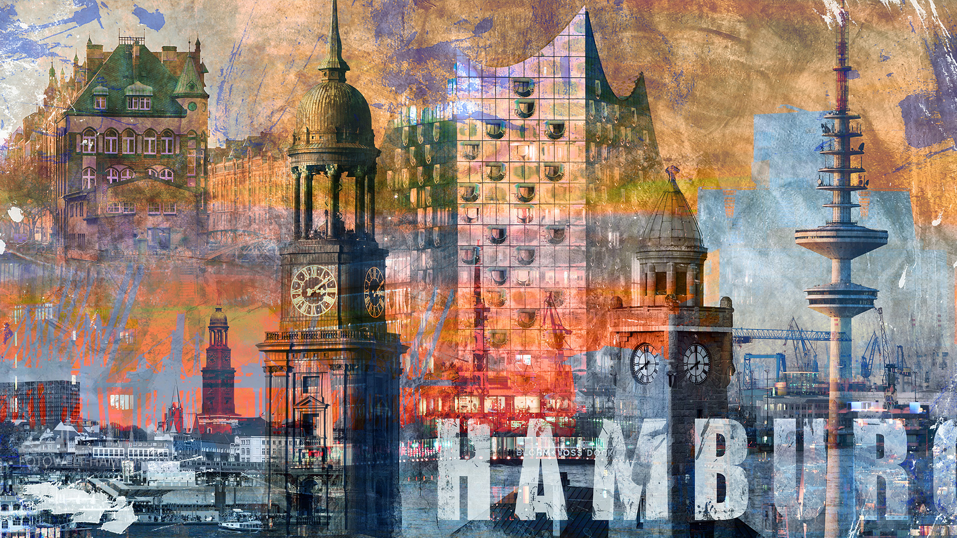 Bilder von Hamburg auf Leinwand: Entdecke die Magie des Zeichnens!