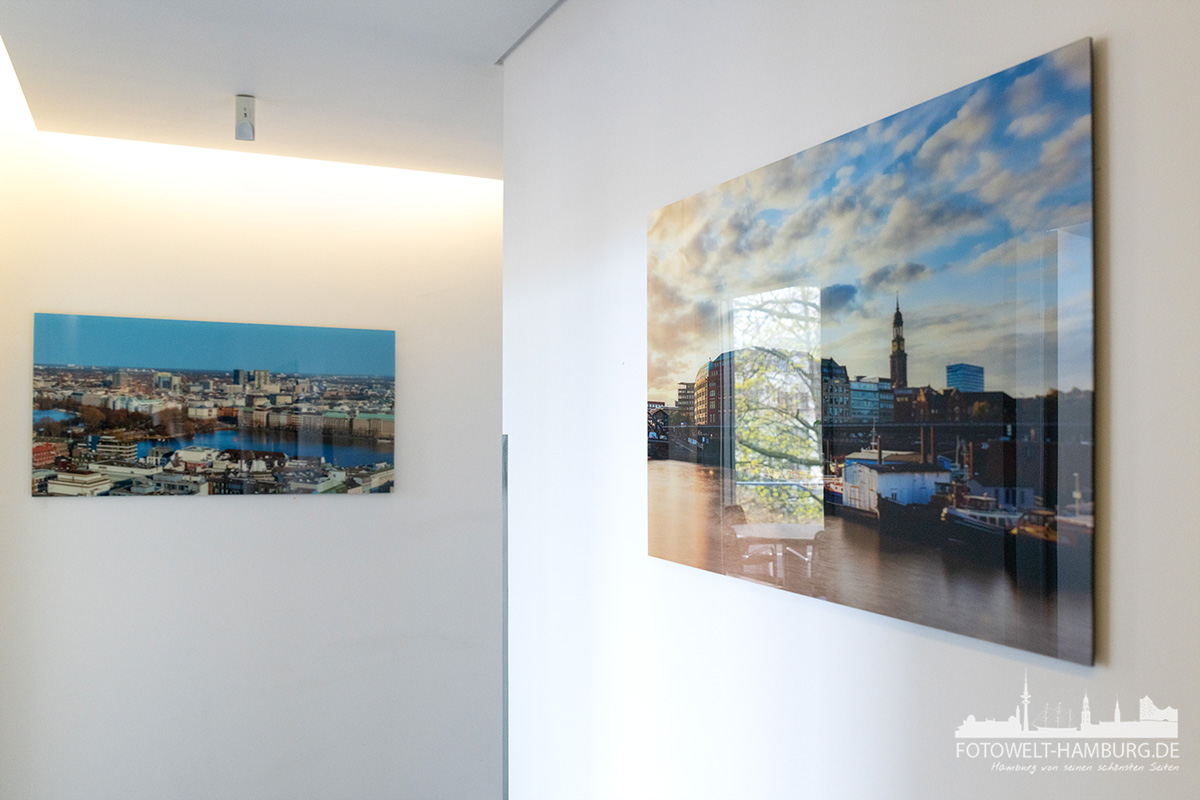 Hamburg Bilder für Firmen. Großformatige eindrucksvolle Acrylglasbilder für Ihr Büro, Ihre Praxis oder Kanzlei