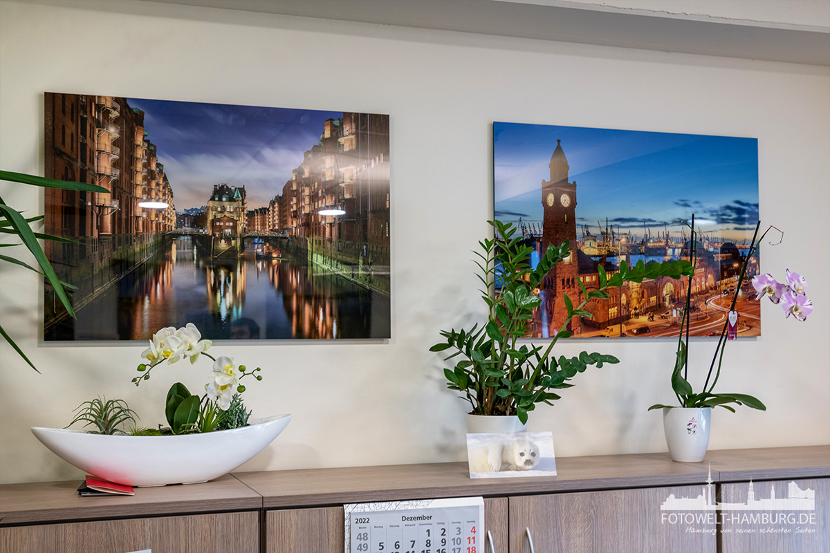 Hamburg Bilder für Firmen. Hochwertige Acrylglasbilder zu fairen Preisen für Ihre Büroräume
