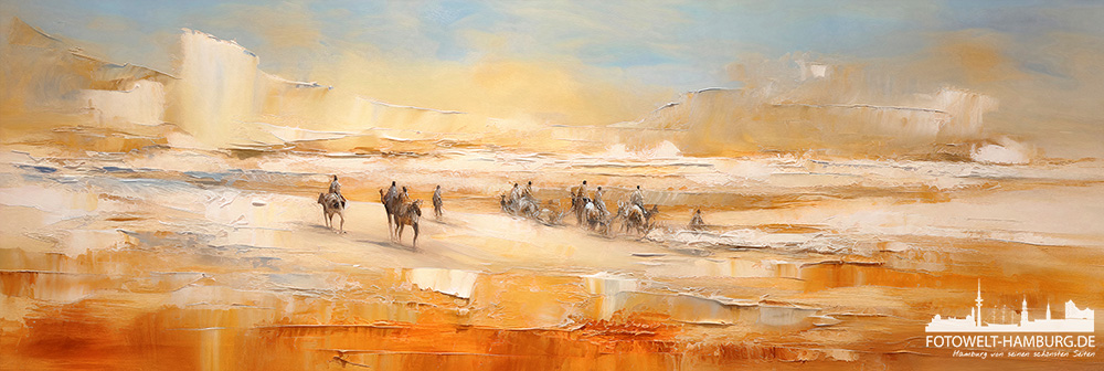 Sahara - digitales Gemälde als Kunstdruck auf Leinwand, Acrylglas oder als Poster