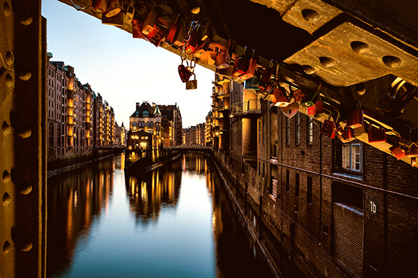 Abend am Wasserschloss