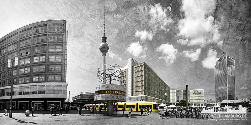 Berlin Alexanderplatz - Bild auf Leinwand, Acrylglas oder Alu-Dibond