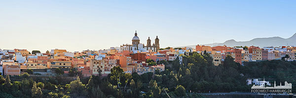 Agüimes Panorama Gran Canaria Wandbild - Bild auf Leinwand, Acrylglas oder Alu-Dibond
