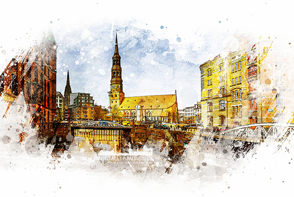 Hamburg wie gemalt unsere digitalen Hamburg Gemälde