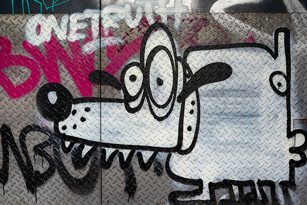 Hamburg Graffiti 002 - Bild auf Leinwand oder Acrylglas