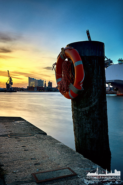 Hamburger Hafenimpression - Bild auf Leinwand, Acrylglas, Alu-Dibond