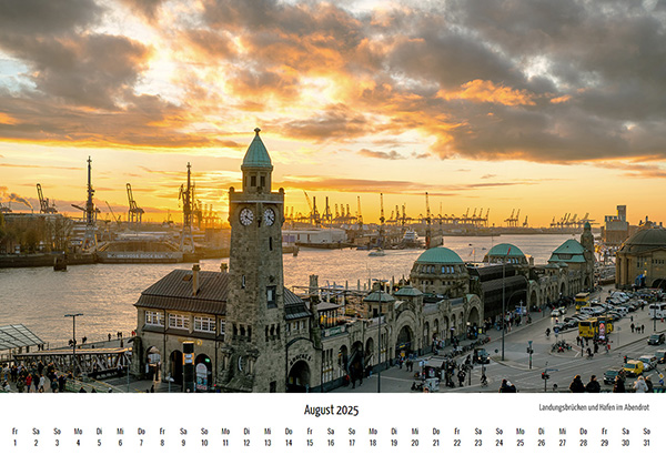 Hamburg Kalender 2025 online kaufen. 13 Hamburgmotive im Din A3 Format. Kostenlose Lieferung innerhalb Deutschlands.