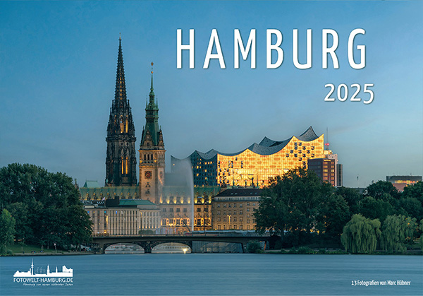 Hamburg Kalender 2025 online kaufen. 13 Hamburgmotive im Din A3 Format. Kostenlose Lieferung innerhalb Deutschlands.