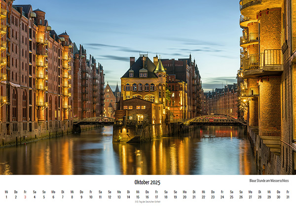 Hamburg Kalender 2025 online kaufen. 13 Hamburgmotive im Din A3 Format. Kostenlose Lieferung innerhalb Deutschlands.