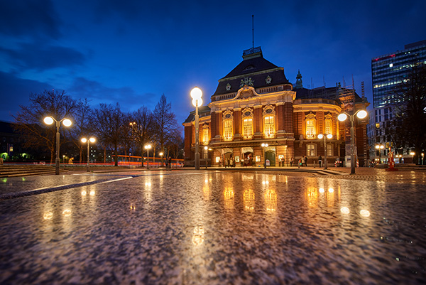 Hamburg Laeiszhalle - Bild auf Leinwand, Acrylglas oder als Poster 