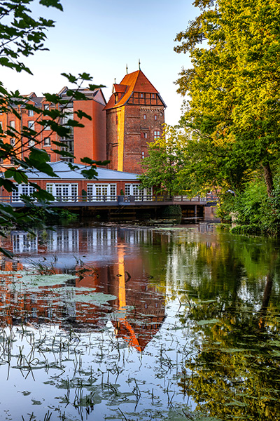Lüneburg - Abtswasserkunst - Bild auf Leinwand, Acrylglas oder als Poster
