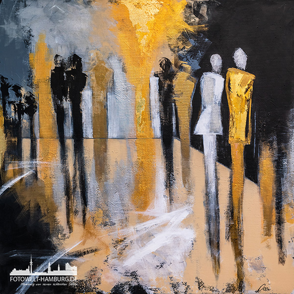 Showroom - modernes Wandbild im Stil eines Gemäldes als Kunstdruck auf Leinwand, Acrylglas oder als Poster