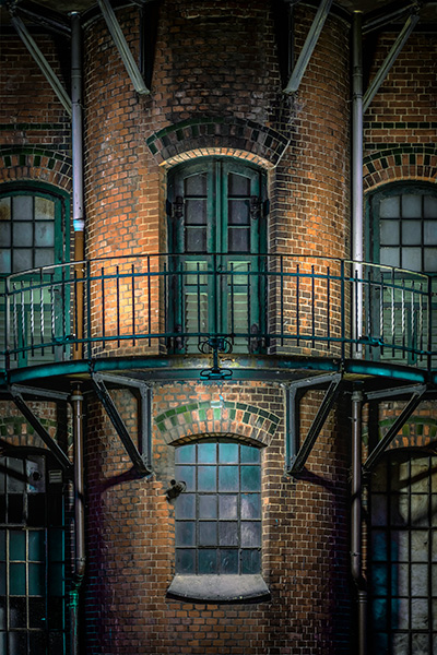 Speicherstadt Fassade - Hamburgbild auf Leinwand, Acrylglas oder als Poster