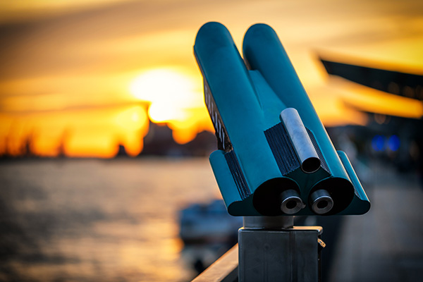 Traumhafter Ausblick - Hamburg Bild auf Leinwand, Acrylglas oder als Poster